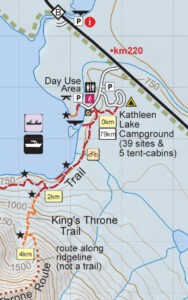 Kluane Trail Map Detail